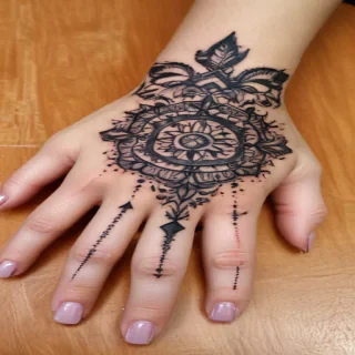 cute hand tattoos for black females