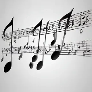 music notes transparent