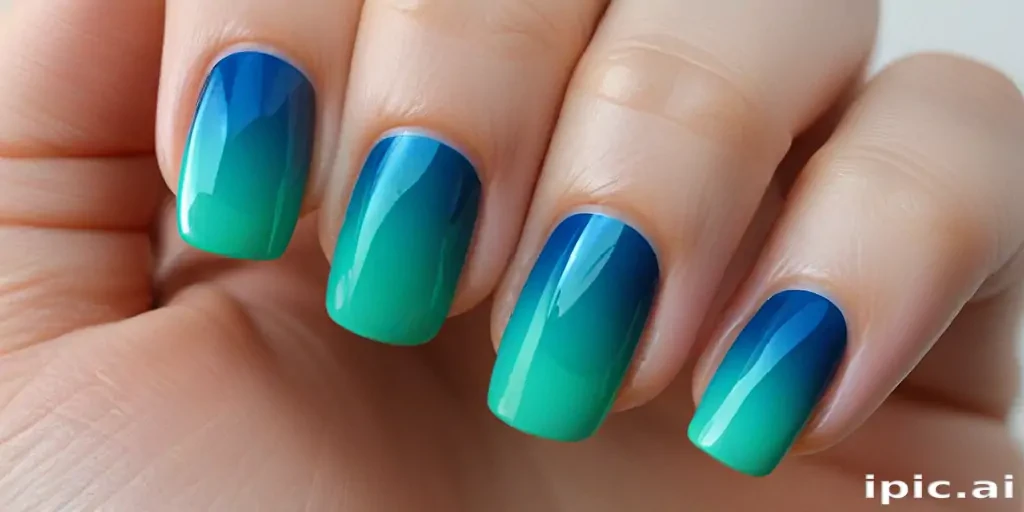 blue green gradient