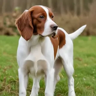 irish red and white setter
