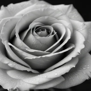 black and white rose background