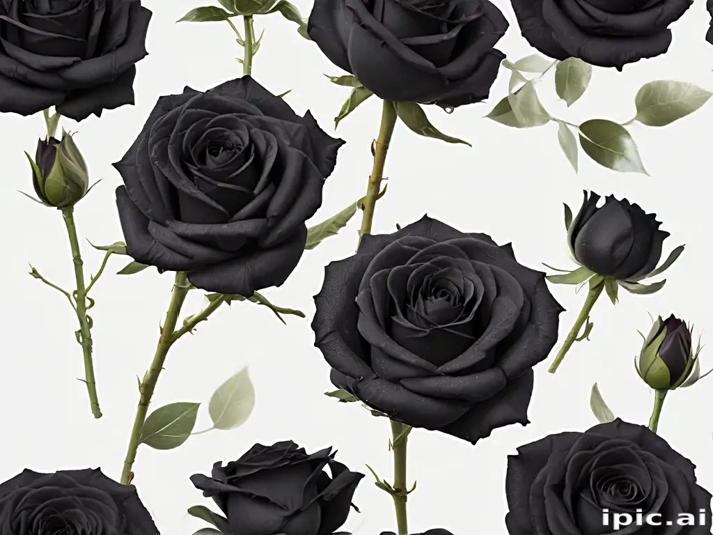 black roses png