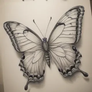 butterfly drawing outline