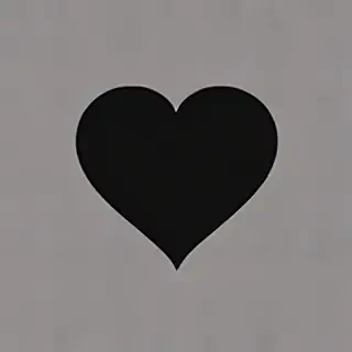 aesthetic black heart wallpaper