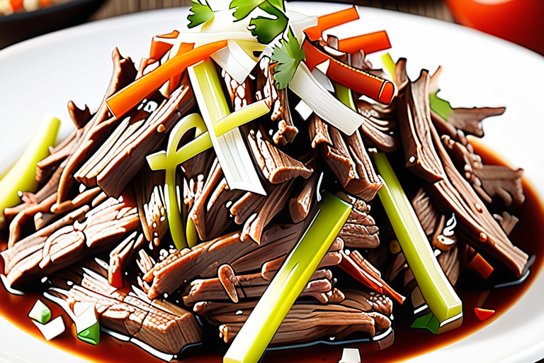 shredded beef with garlic sauce
