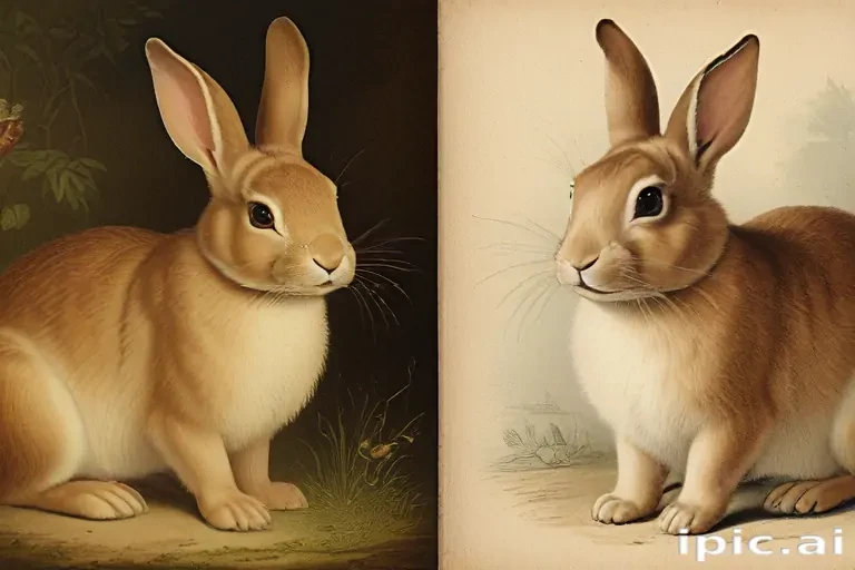 vintage rabbit images