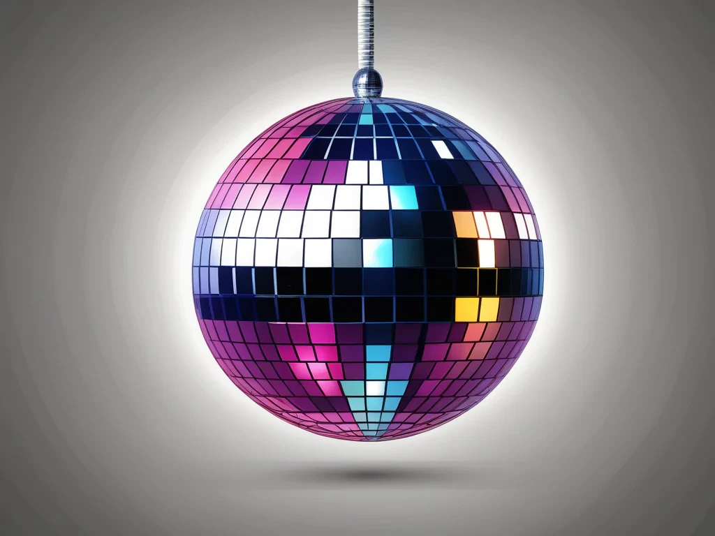 disco ball no background