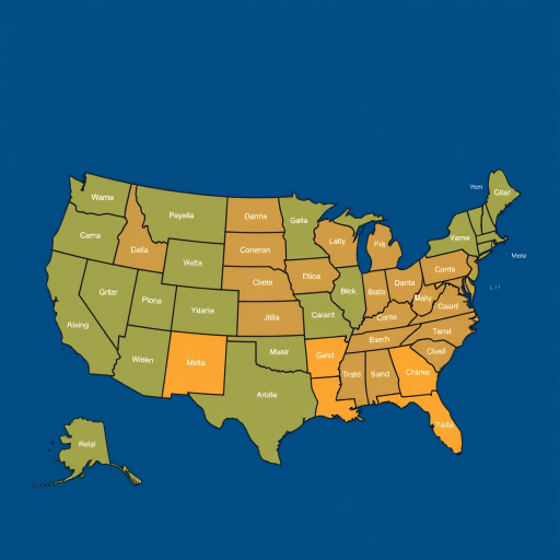 usa map states