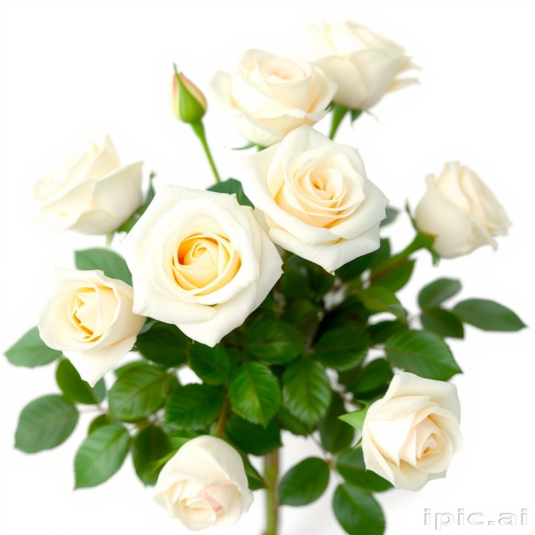 white roses png