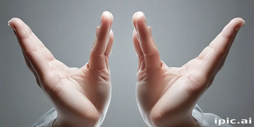 transparent prayer hands