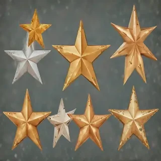 christmas stars clipart