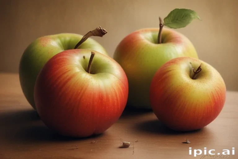 drawn apples