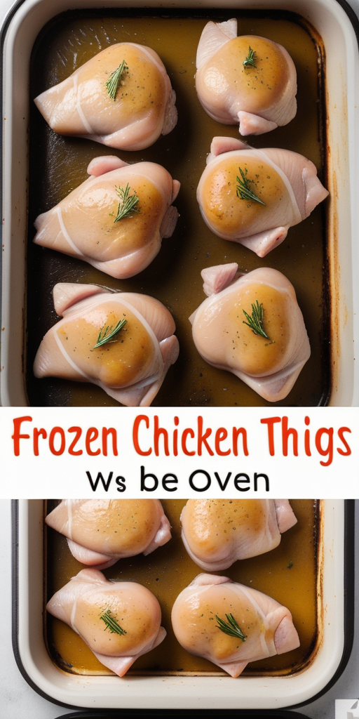 frozen chicken thighs in the oven