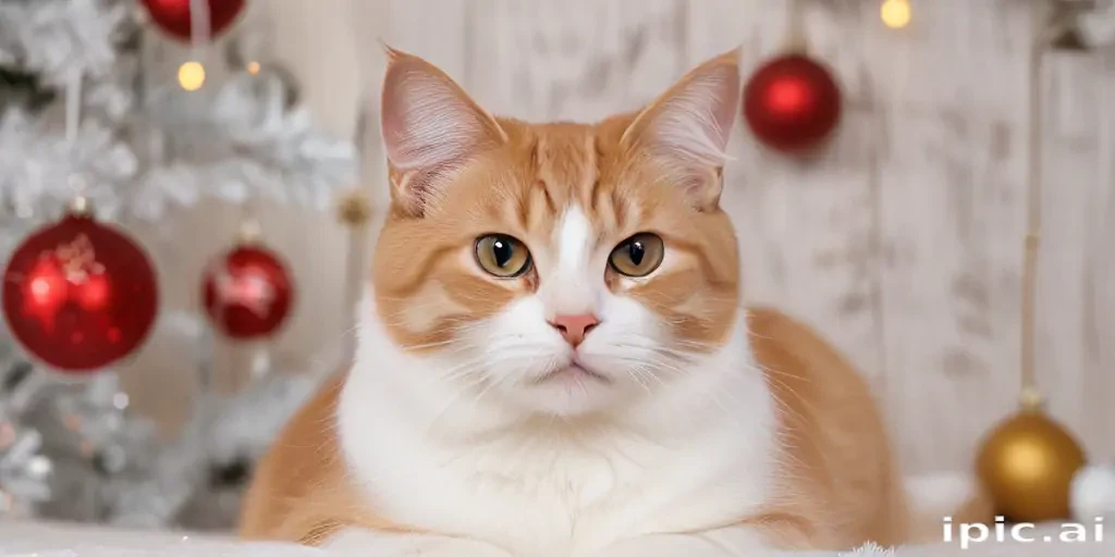 cat christmas background