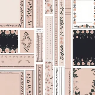 aesthetic borders