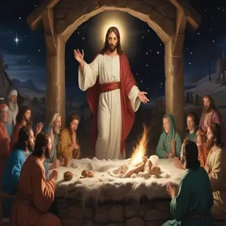 jesus at christmas images