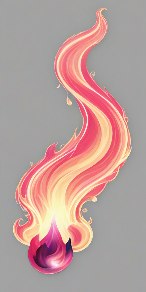 pink flames png