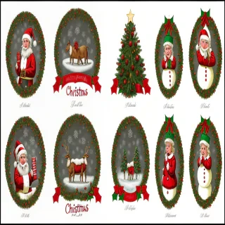 vintage christmas prints free