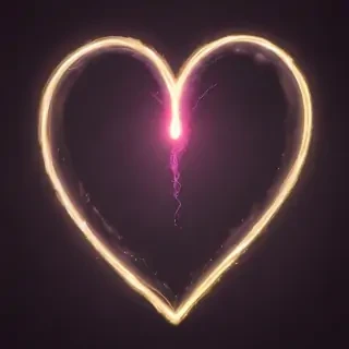 glow heart png