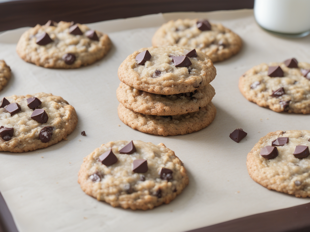 oat coconut chocolate chip cookies