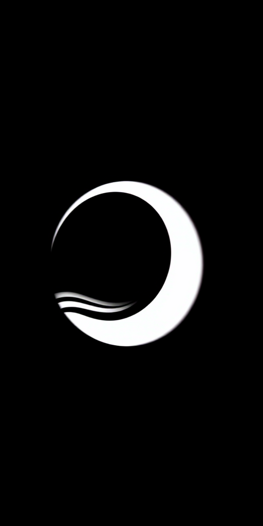 Generate a high-resolution image of a stylized logo featuring a curved line with a prominent upward arc, using a DSLR camera at f/2.8 aperture, 50mm lens, ISO 100, with a shallow depth of field for a soft background, captured from a slightly elevated angle to enhance elegance.