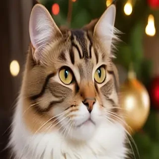 christmas cat background