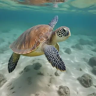 sea turtle desktop background