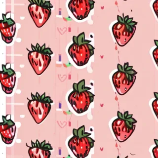 strawberry phone background