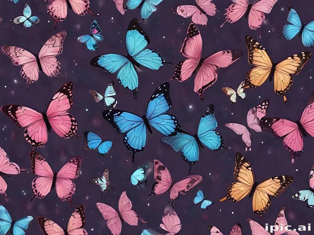 butterfly backgrounds aesthetic