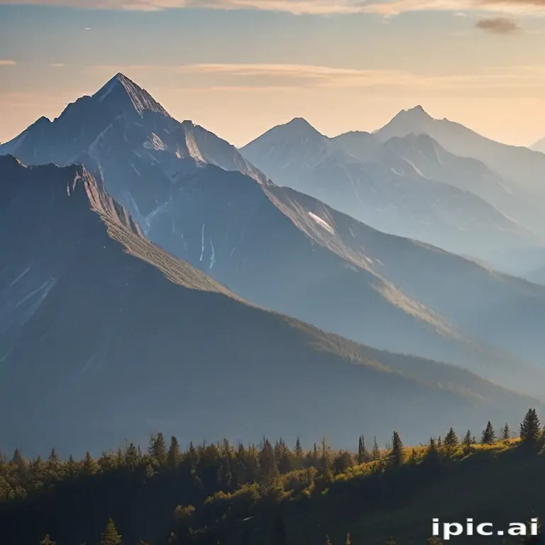 mountainous background