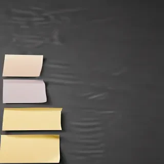 sticky note with transparent background