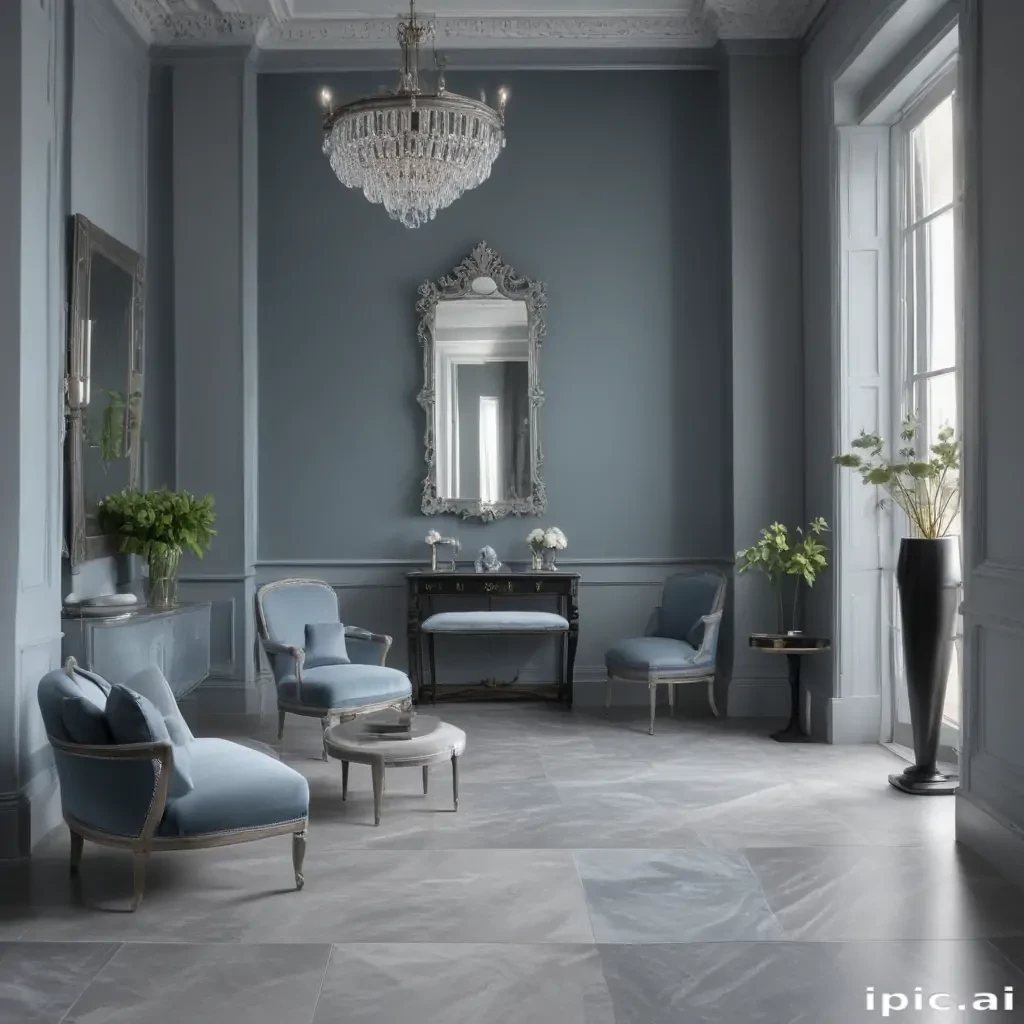 grey blue aesthetic