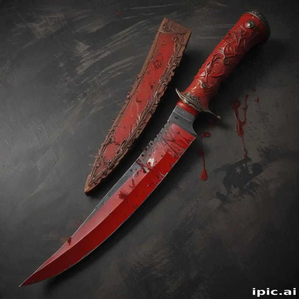 bloody knife aesthetic