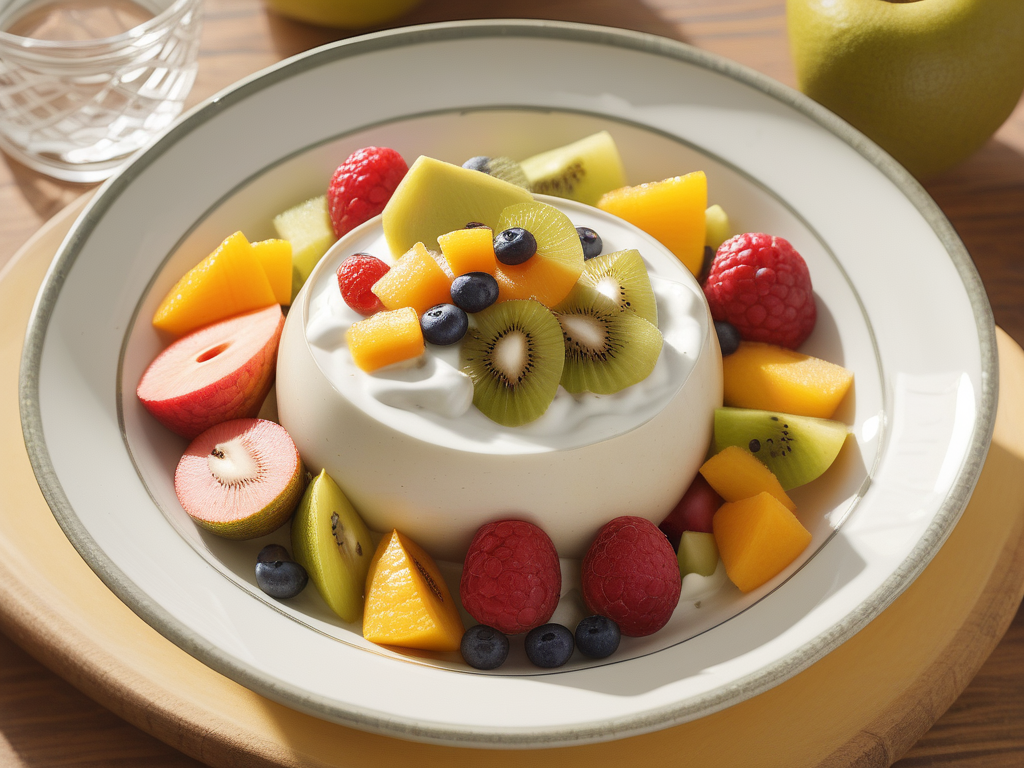 mexican fruit salad with cream