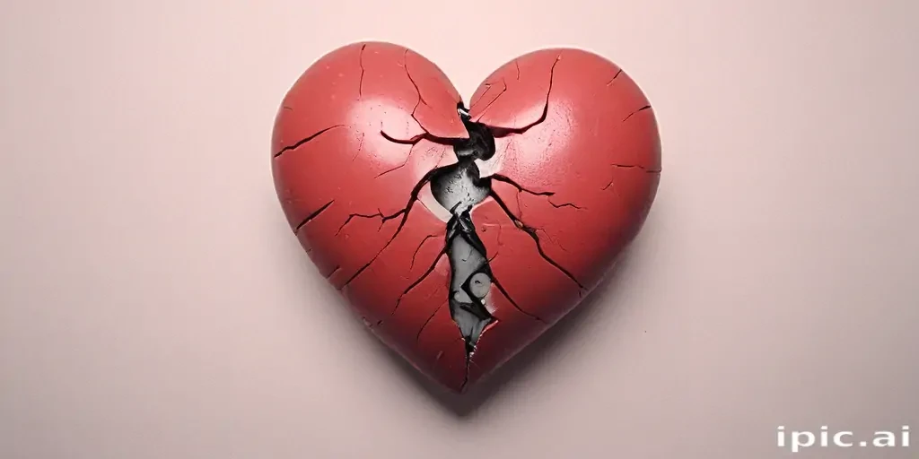 broken heart aesthetic