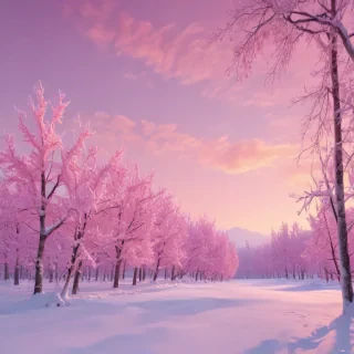 pink winter background