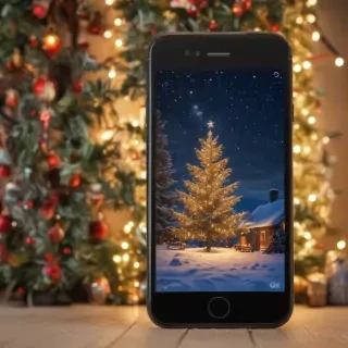 christmas background phone