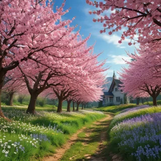 spring aesthetic desktop wallpaper