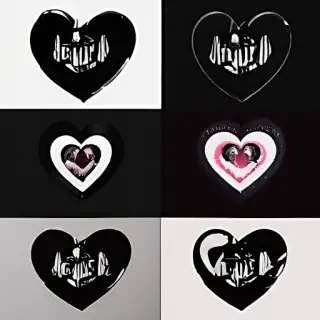 black heart aesthetic