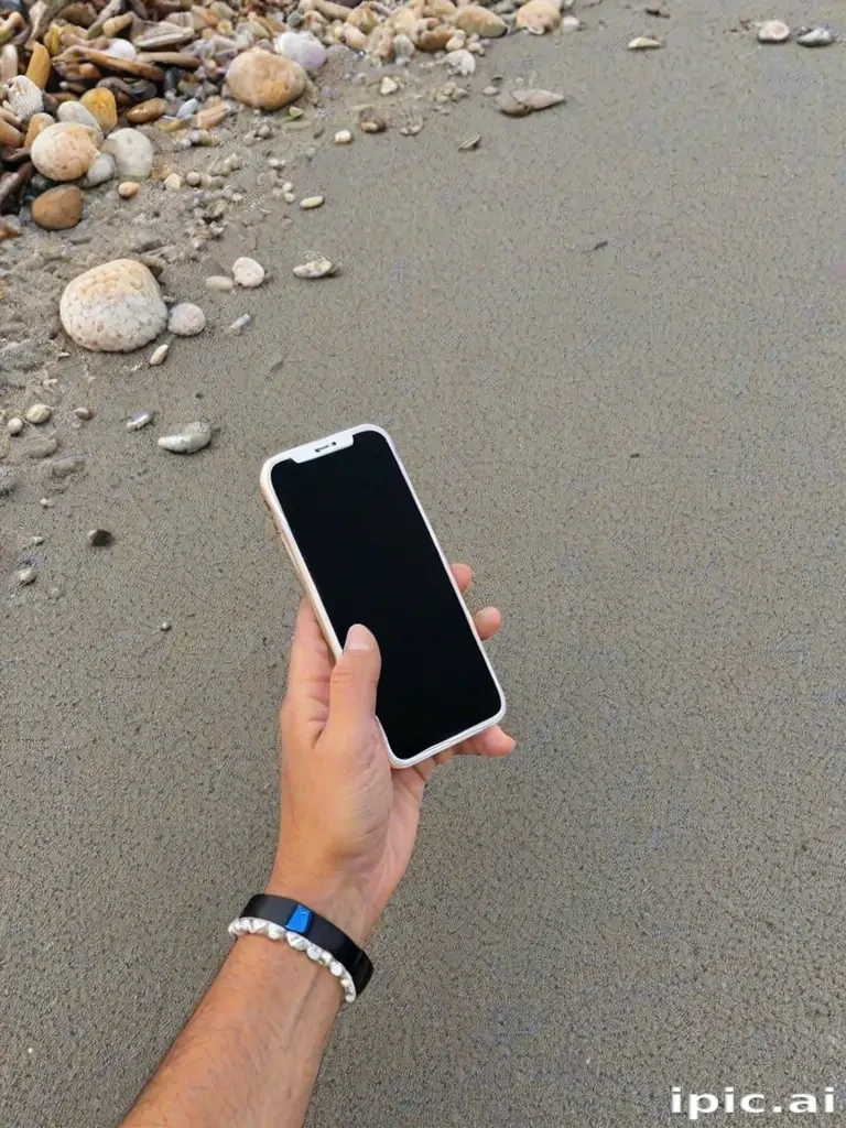 iphone beach