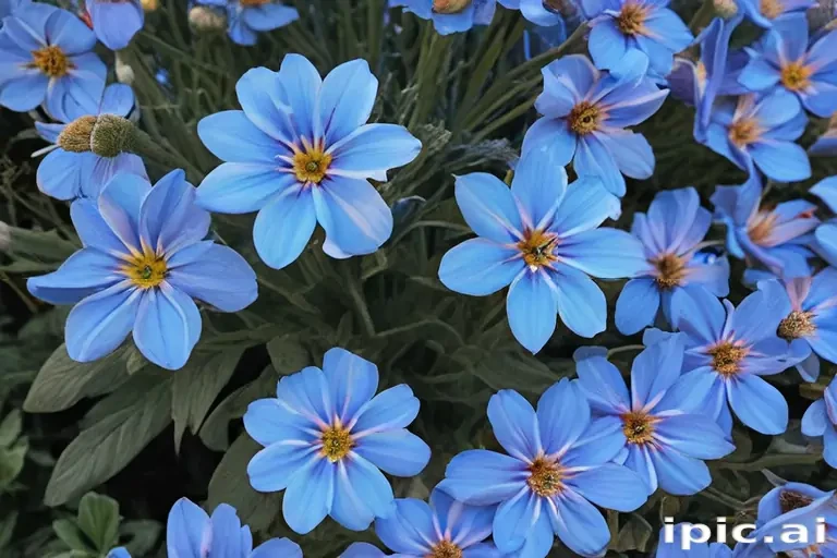 blue flowers aesthetic