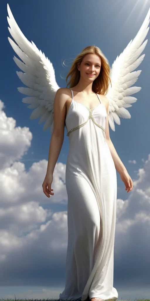 angel with wings wallpaper