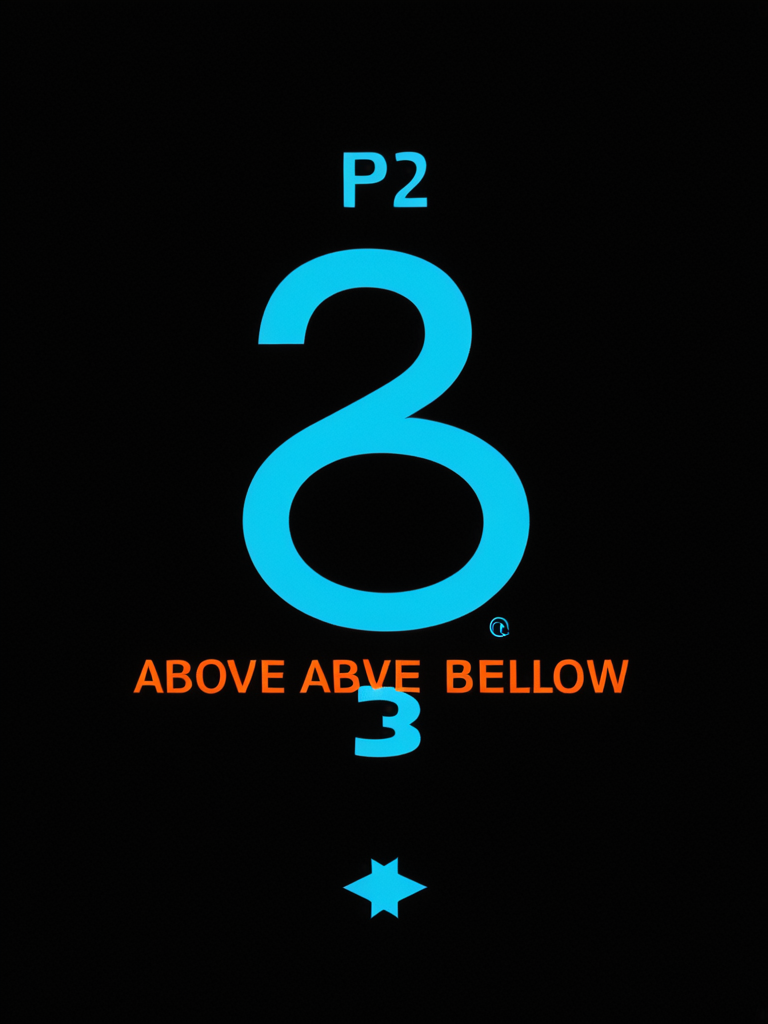 p2 above p3 below