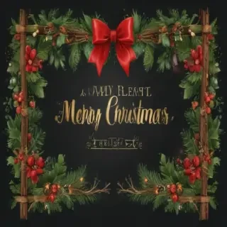merry christmas clip art transparent background