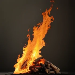 fire clear background