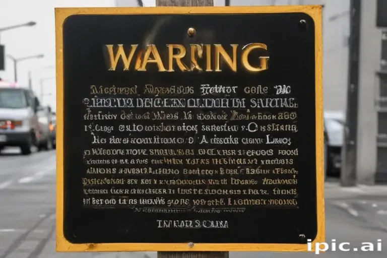 warning sign