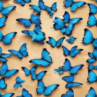 blue butterfly background