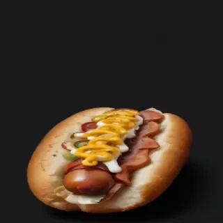 hot dog clipart black and white