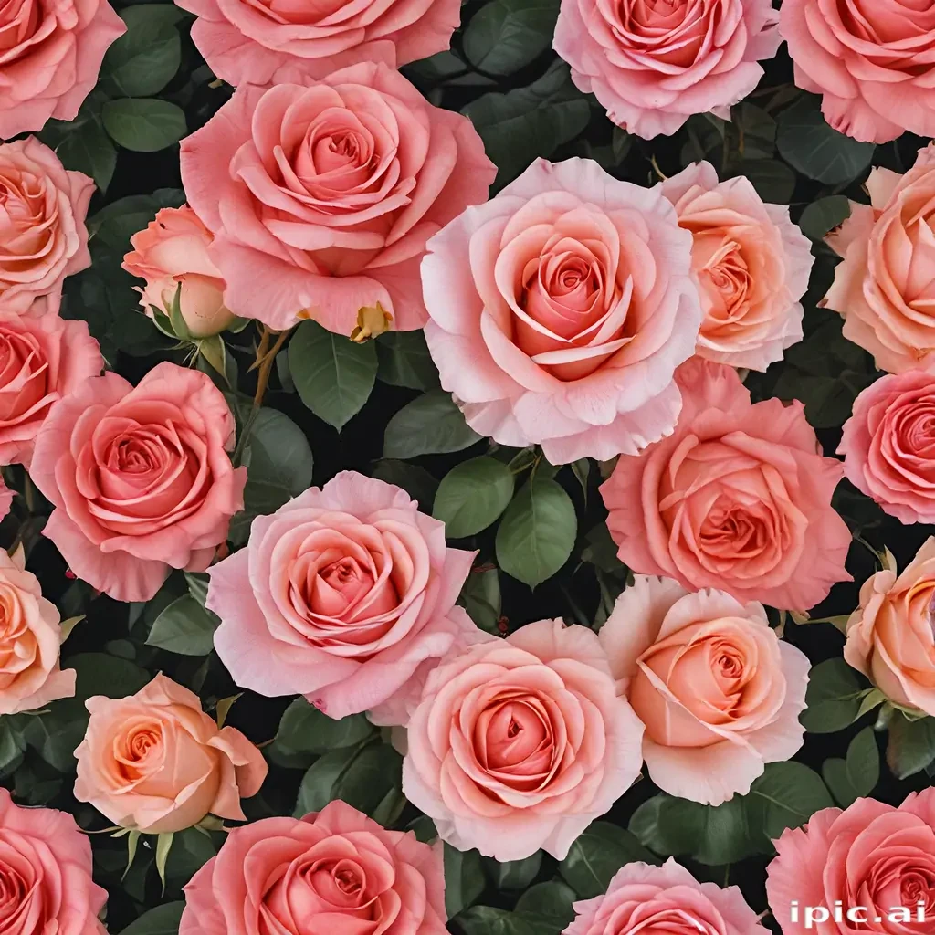 roses in background