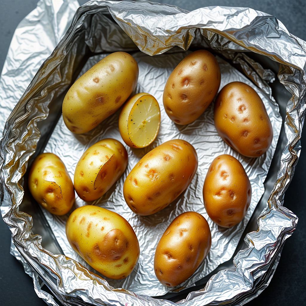 can you bake potatoes without foil